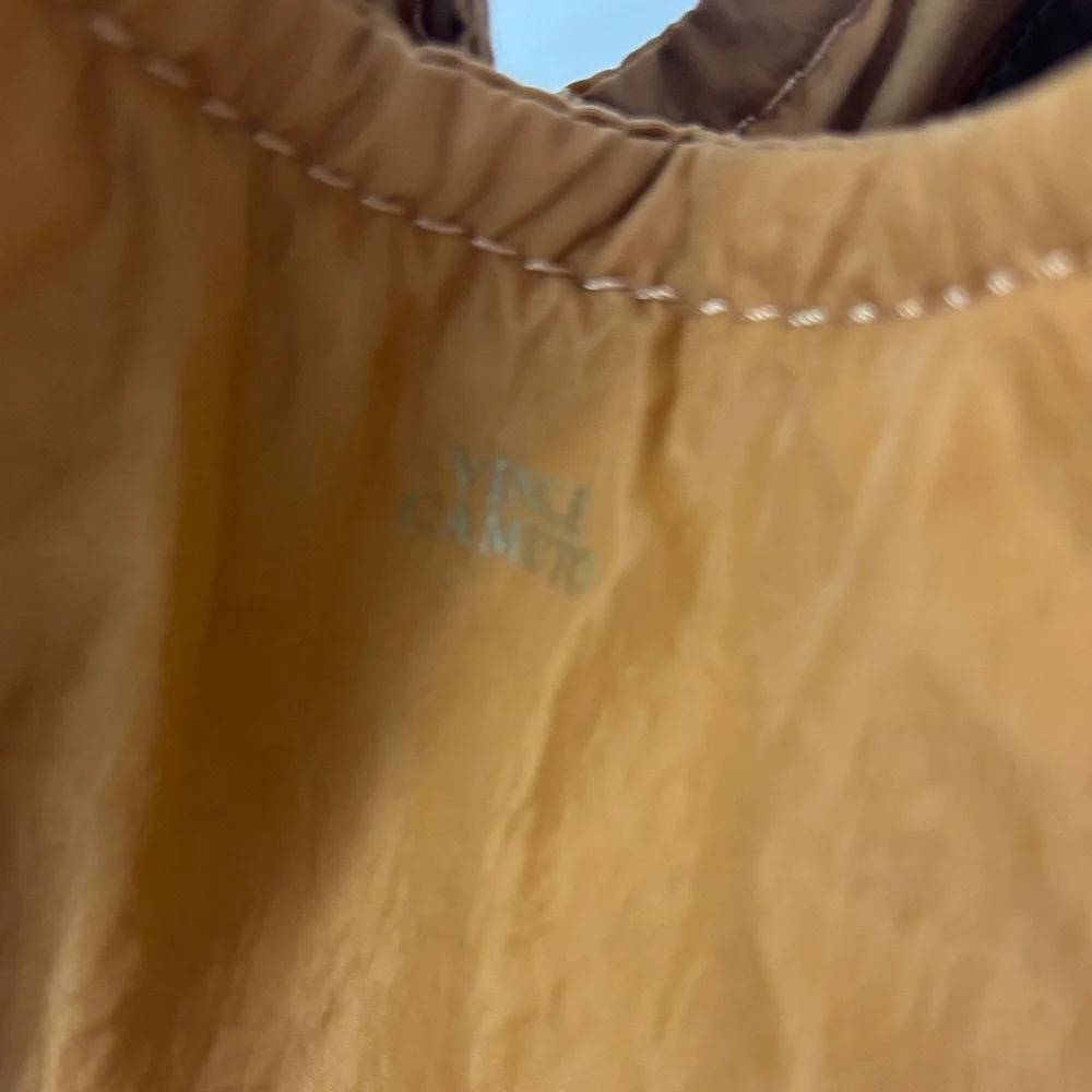 Vince Camuto rustic oak Bag with Zip Accents